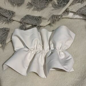 Zara ruffle strapless top
